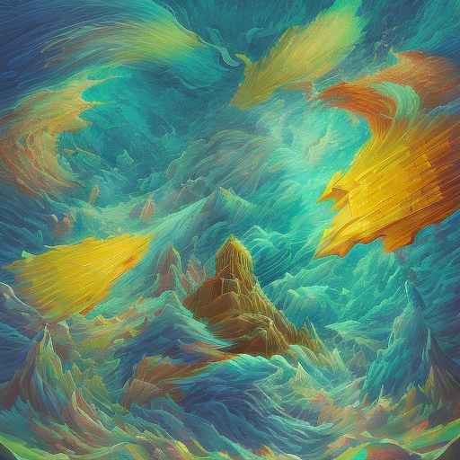 抽象視覺比喻,描繪差價合約的波動與潛力