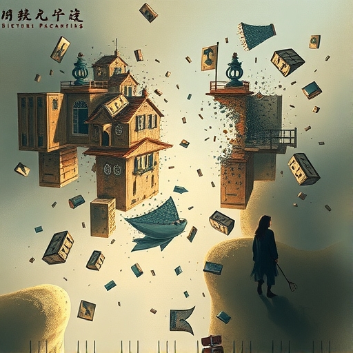 多個經濟指標和貨幣符號交織的隱喻圖像，代表影響匯率的多重因素