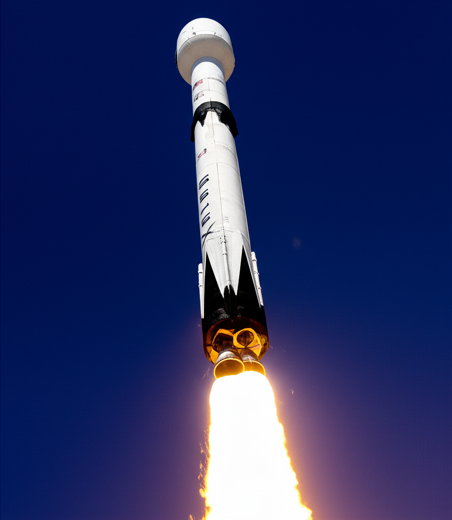 多顆衛星在地球軌道上運行，形成一個全球網路。